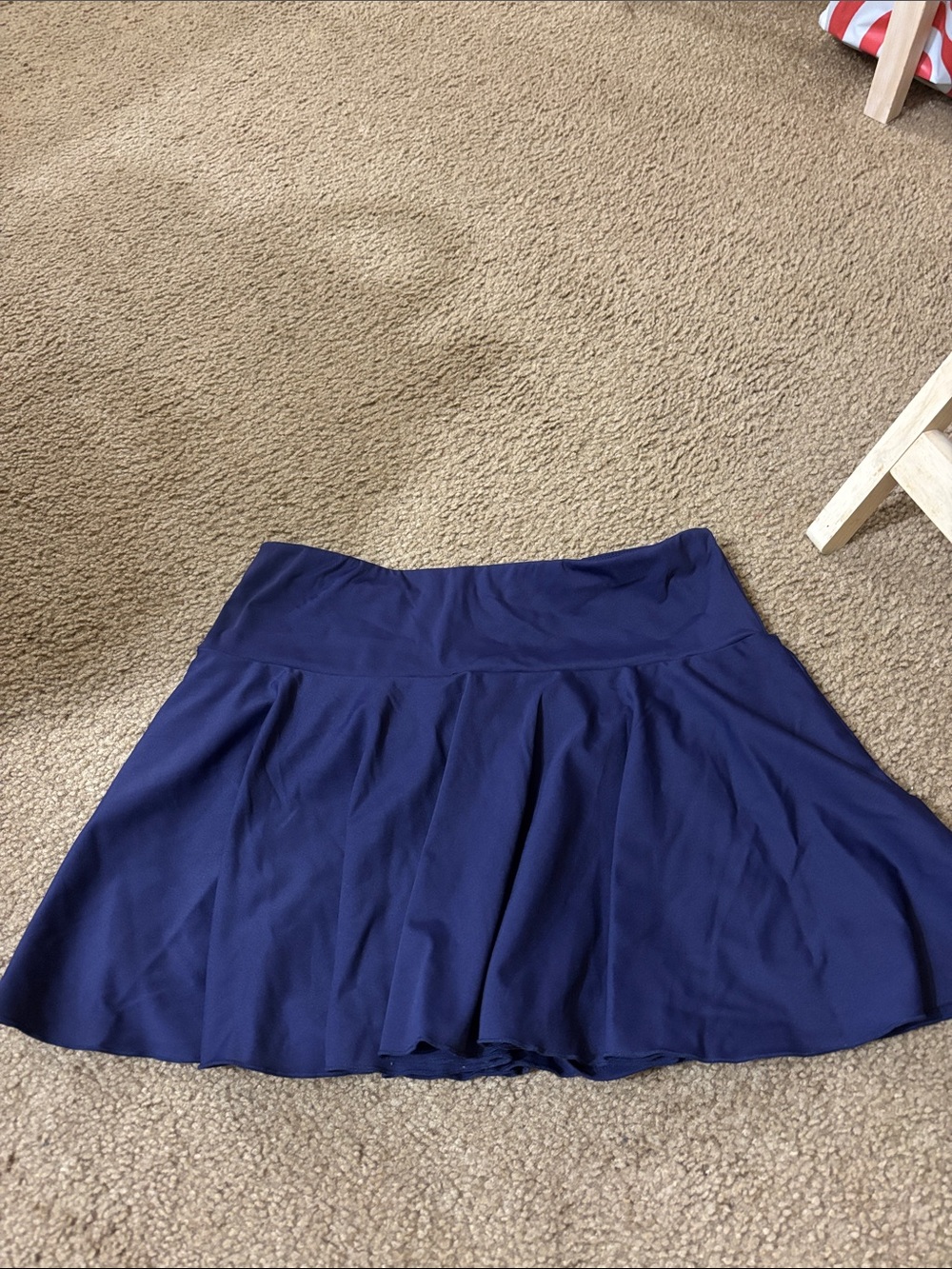 Women's Navy Blue Flared Skirt